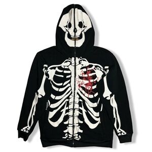Y2K Mecca Skeleton Full Zip Hoodie